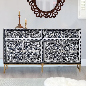 Bone Inlay Buffet, Bone Inlay Sideboard Best For Home Decor