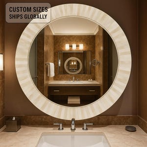 Bone Inlay Mirror Frame – Complimentary Mirror Gift | Perfect for Any Occasion