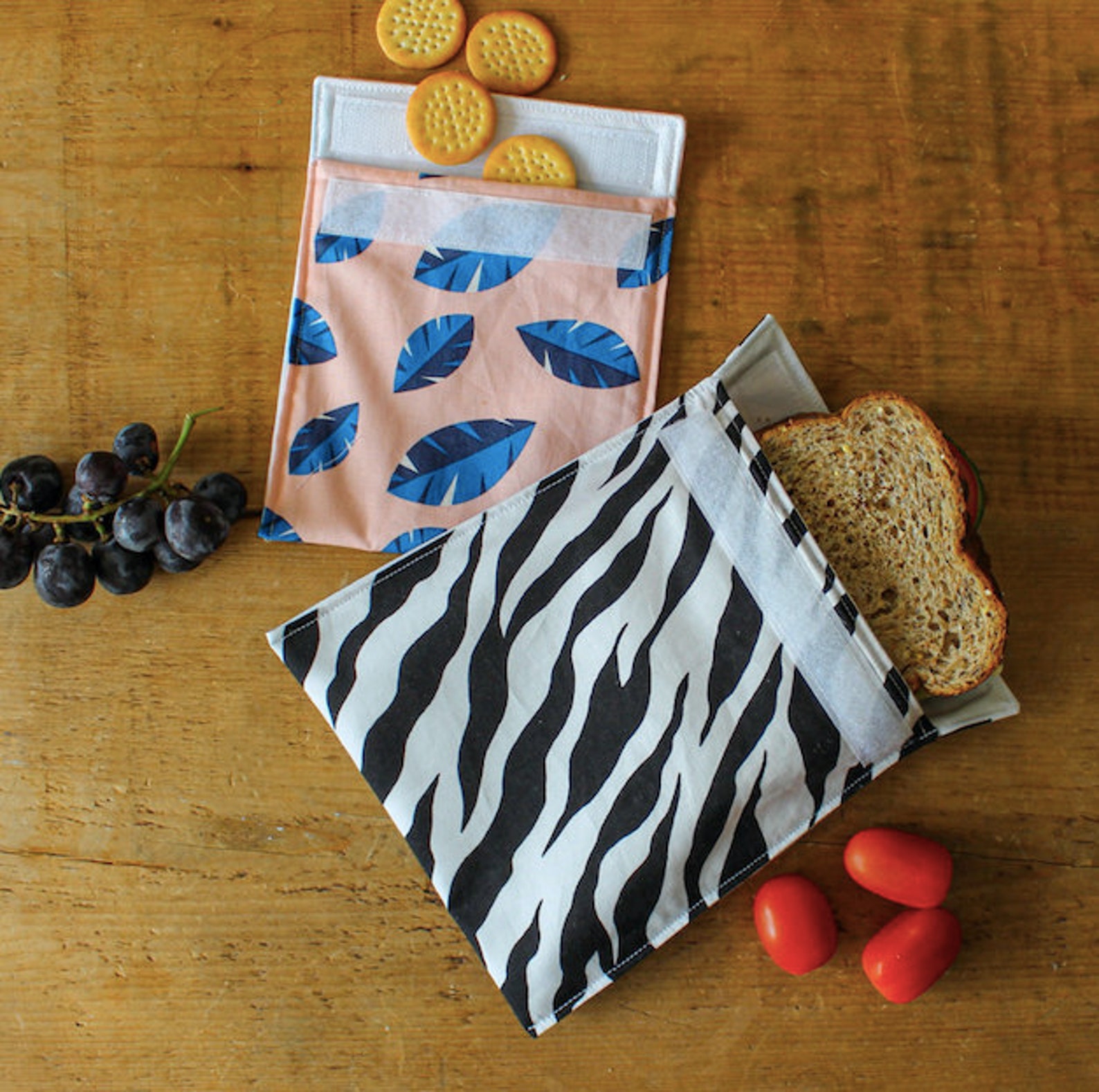 Reusable Sandwich Bag / Snack Pouch / Reusable Sandwich Wrap Etsy