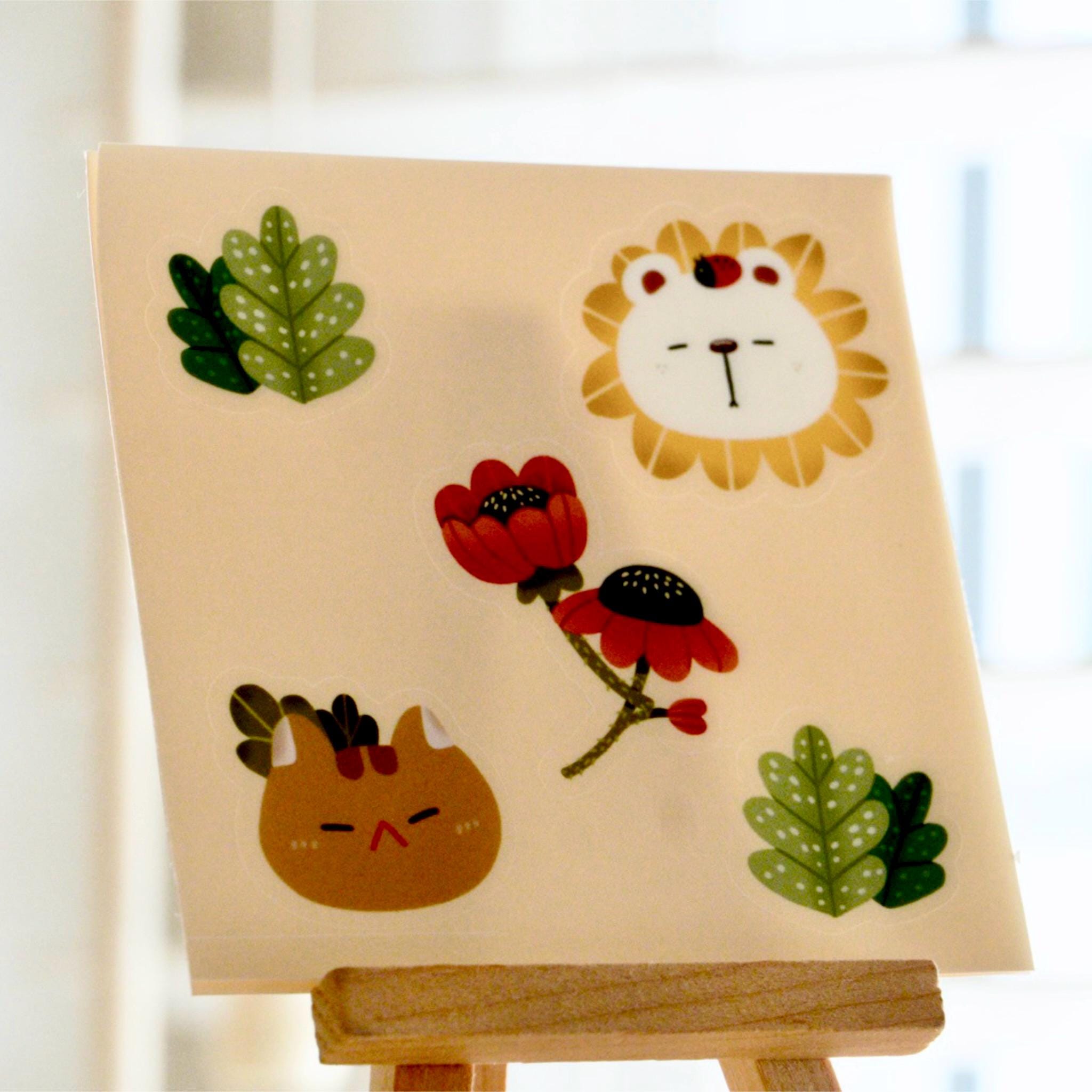 Colorful Bear Sticker Sheet - Etsy