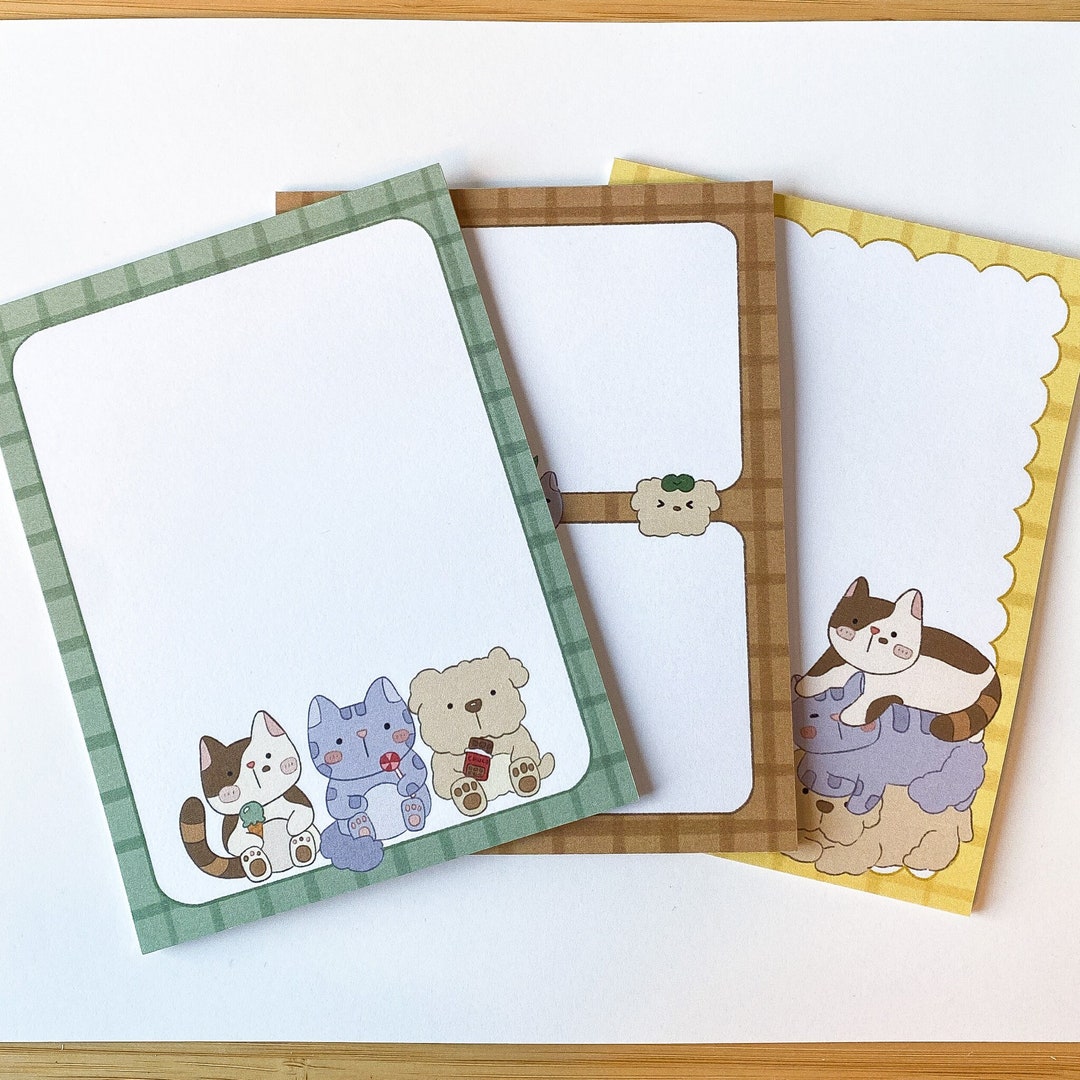 Assorted Notepad Set of 3 - Etsy