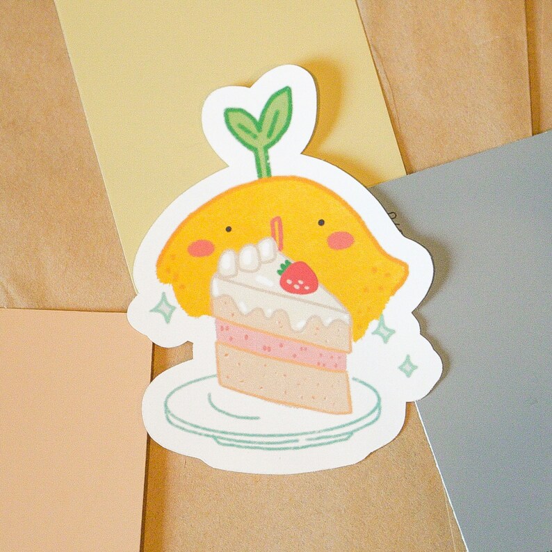Large Lemon Sticker Big Lemon Stickers Set of 4 - Etsy