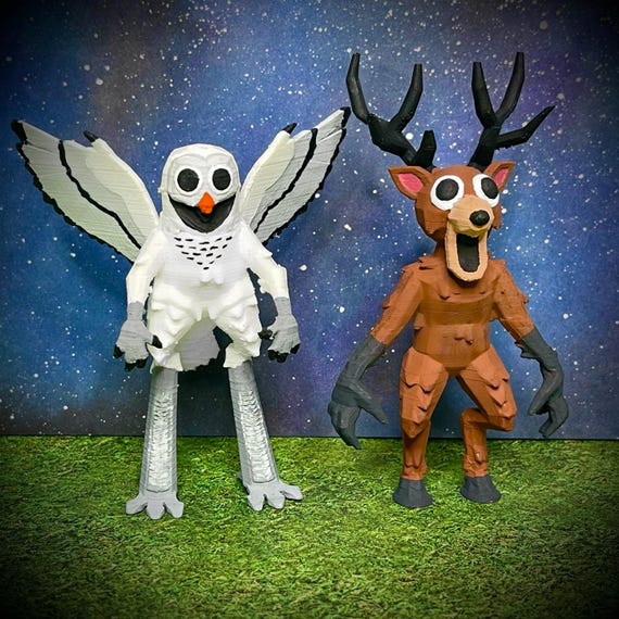 The Deer 3D Printed Figurine - 99 Nights in the Forest - Etsy