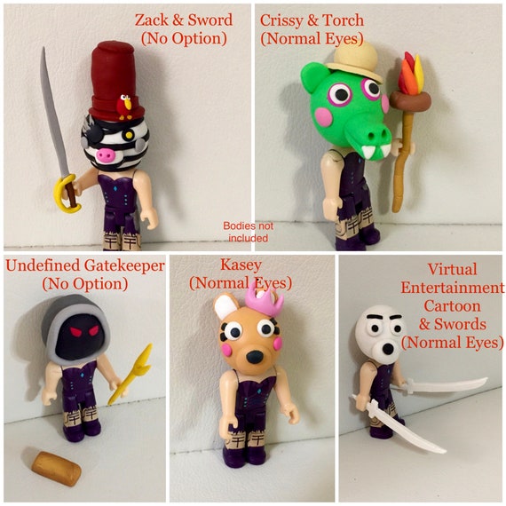 Roblox Piggy Toy Heads Weapons Traps And Cake Toppers Etsy - roblox toys in singapore