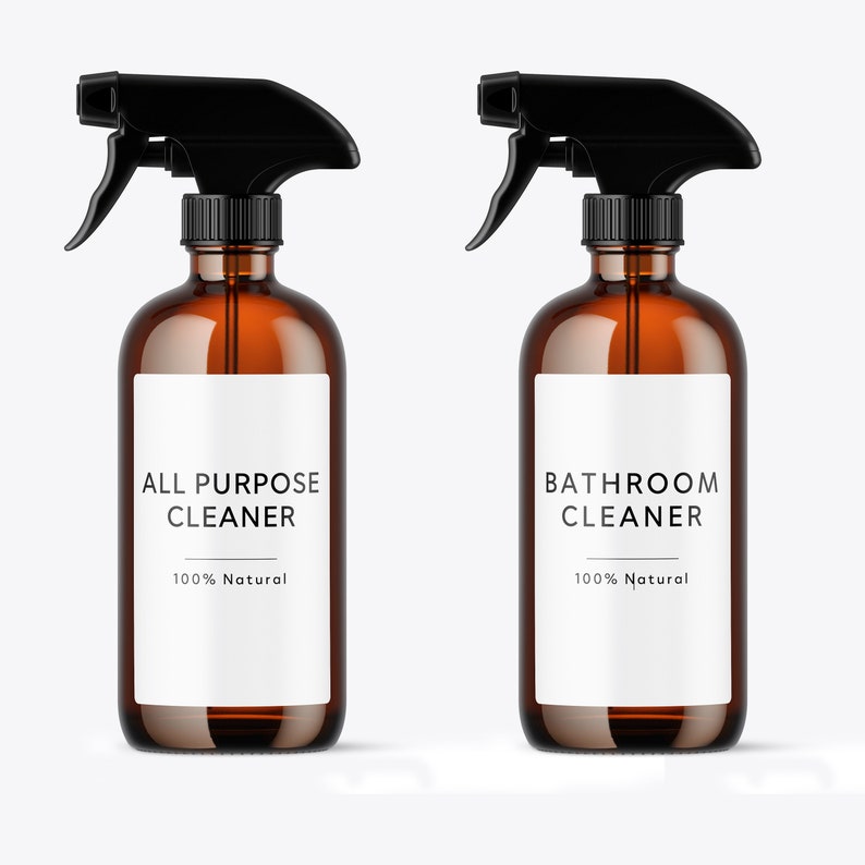 Custom Cleaning Labels for All Purpose Cleaner Bathroom Etsy