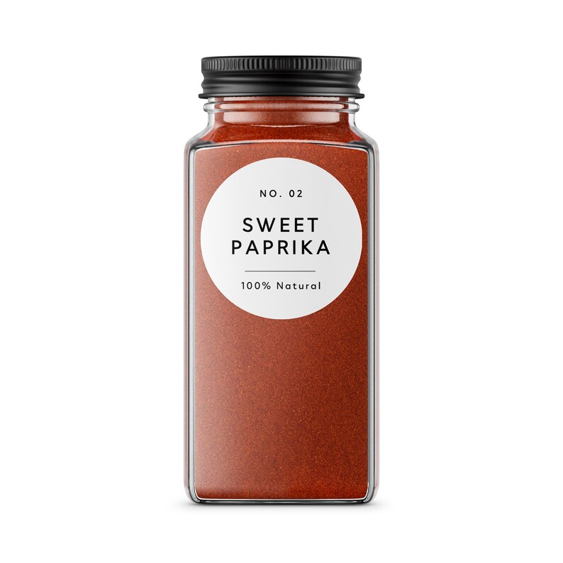 Custom Minimalist Spice Labels Round Modern Kitchen Etsy