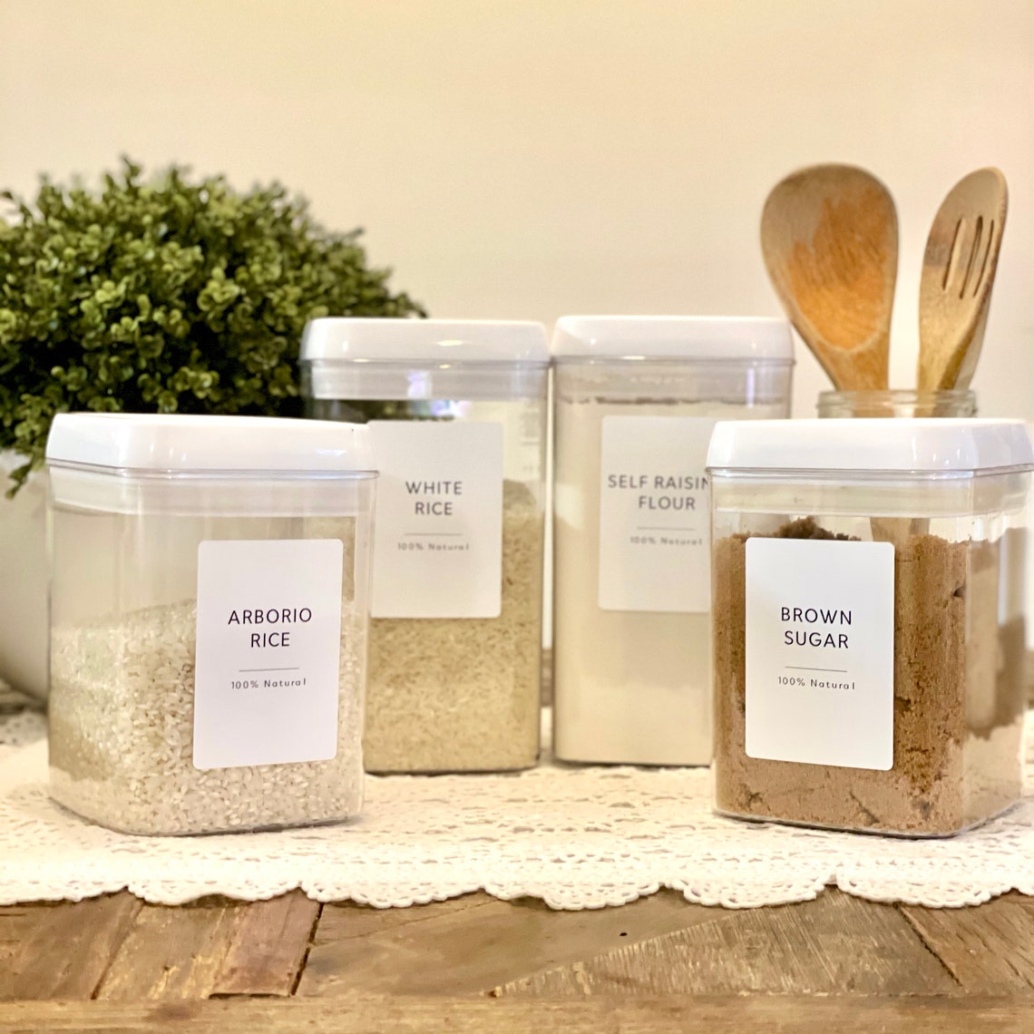 Custom Pantry Labels Custom Tea Label Minimalist Etsy