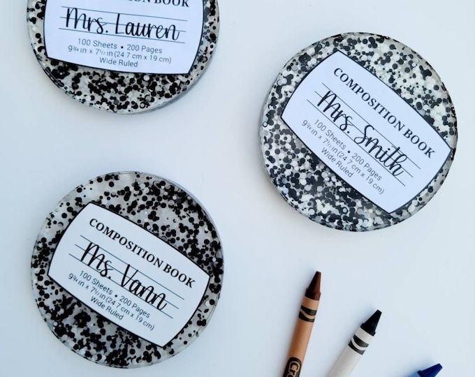 Personalized Teacher Appreciation Coasters Custom Coasters Teachers