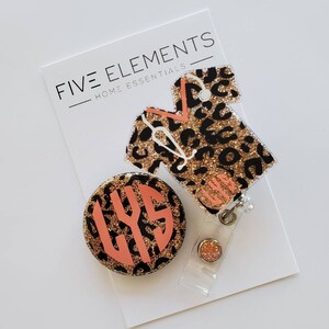 Cute Gift box | Glitter pen and Badge reel gift duo | Glitter pen gift | Badge reel gift | Badge charm gift | Custom badge reel and Pen |