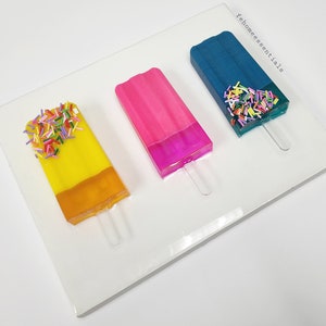 Popsicle Art| Resin Popsicle|Rainbow Resin Popsicle |Pop Art |Room Decor |Colorful Art| Gift Idea| Resin Ice cream Art| Popsicle Pop Art|