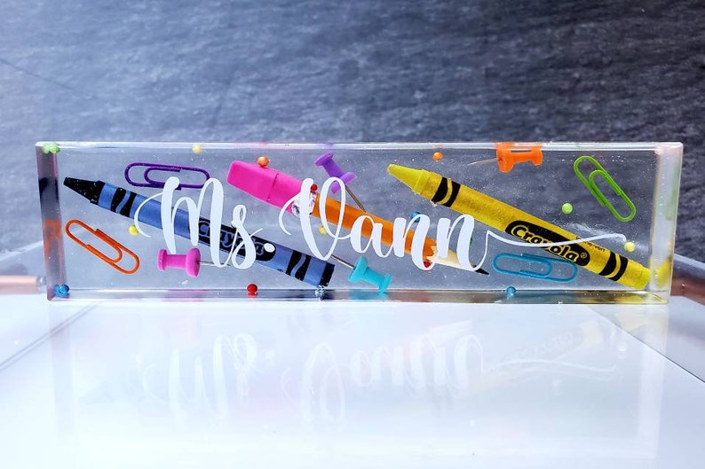 Personalized Teacher Desk Name Plaque Custom Plaque Teachers Etsy