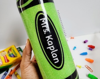 Teacher appreciation gift|Custom tumbler|Teacher Gift|Teacher tumbler |Teacher Cup| Crayon tumbler|Crayon Cup| Resin Tumbler| Resin Crayon