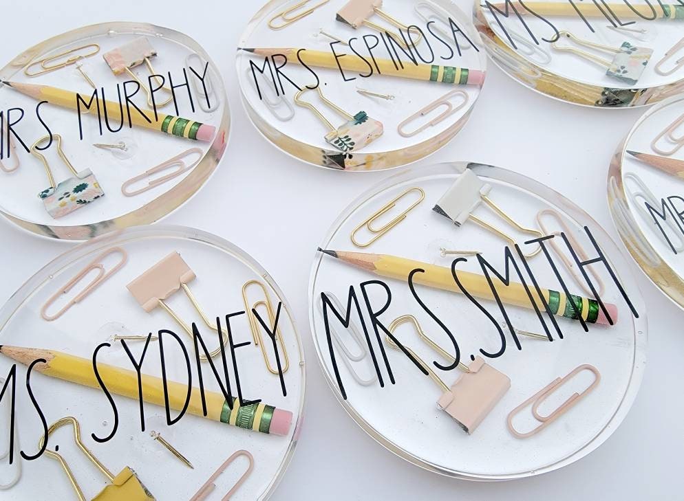 Personalized Teacher Appreciation Coasters | Custom Coasters | Boho ...