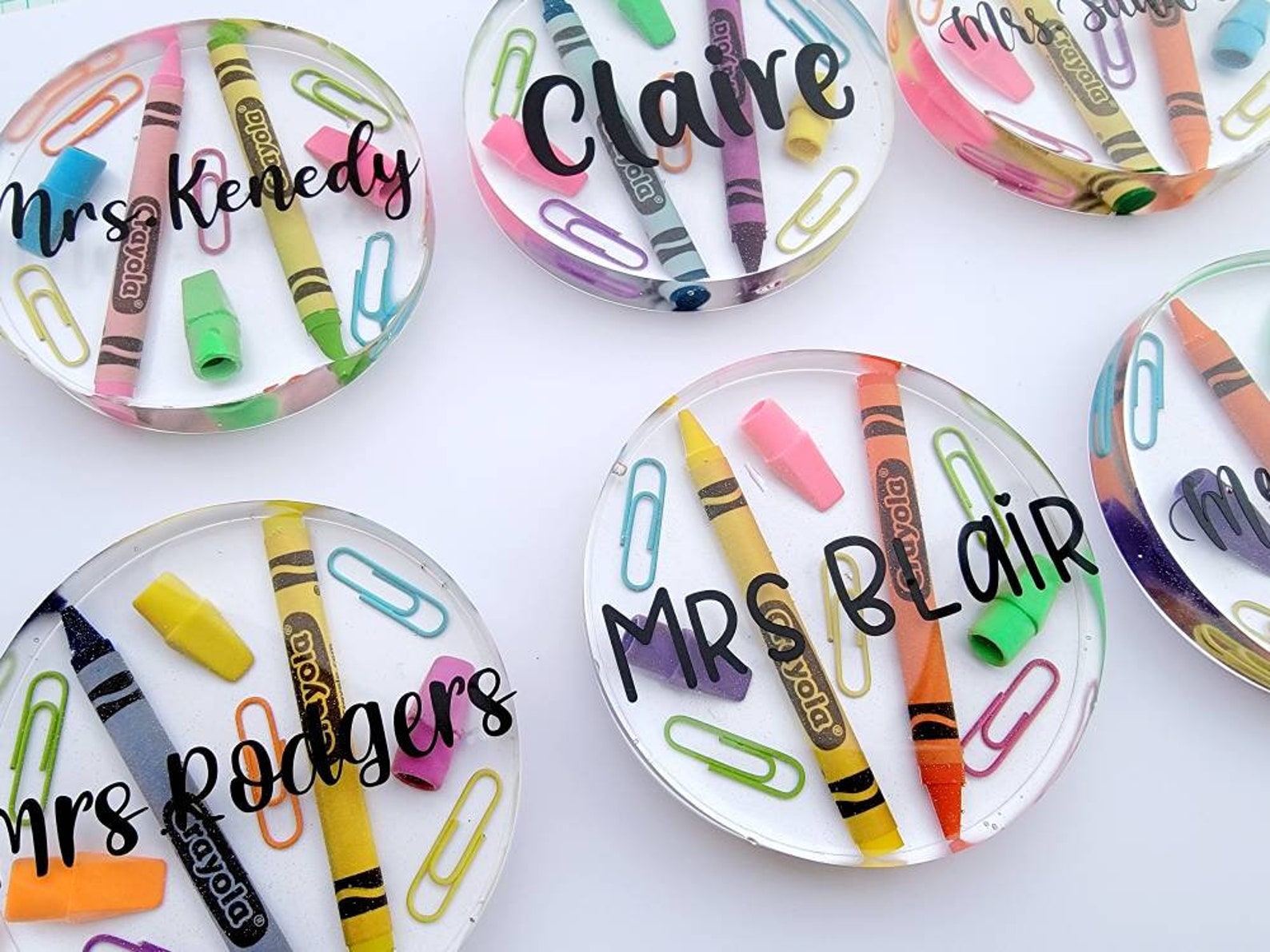 Personalized Teacher Appreciation Coasters| Custom Coasters| Teachers ...