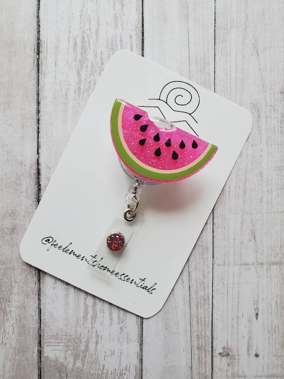 Watermelon Slice Badge Reel Cute Badge Reels ID Badge Reel Gift