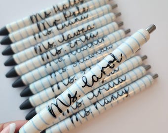 Glitter pens |Personalized Glitter Pens |Refillable Glitter Pens|Custom Glitter Pens|Ink Joy Pens |Teacher Gift|Teacher Pens|Notebook Pen