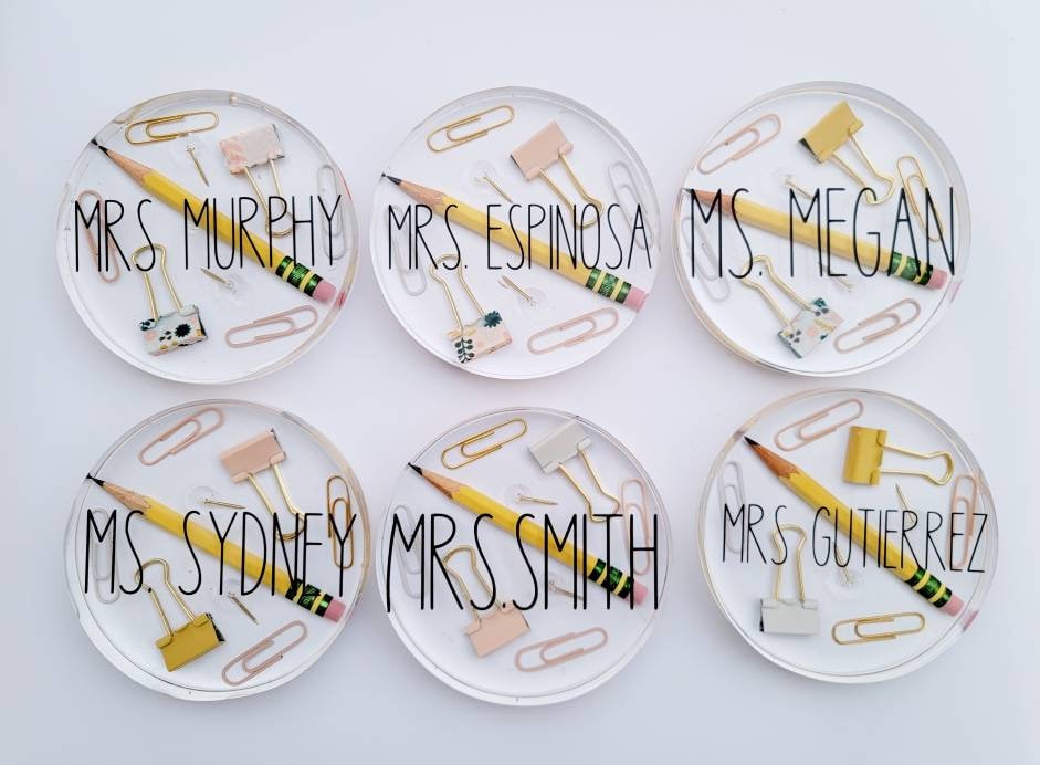 Personalized Teacher Appreciation Coasters | Custom Coasters | Boho ...