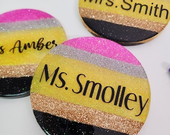 Personalized Coaster|Teacher Coaster|Pencil Coaster|Paperweight| Teacher Gift | Epoxy Resin Coaster| Acrylic Coaster| Pencil| Classroom