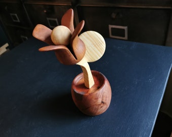 Wooden flower