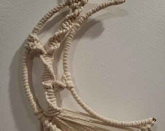 8" Crescent Moon Tree of Life Dreamcatcher