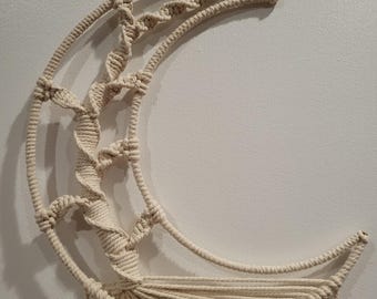 14" Crescent Moon Tree of Life Dreamcatcher
