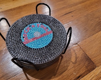Record Diamond Painted Coasters