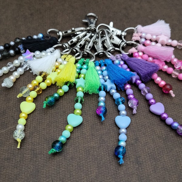 Beaded Keychain with Tassle