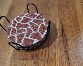 Animal Print Diamond Painted Coasters