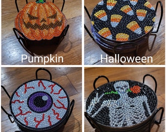 Halloween Diamond Painted Coasters