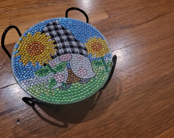 Sunflower Diamond Painted Coasters