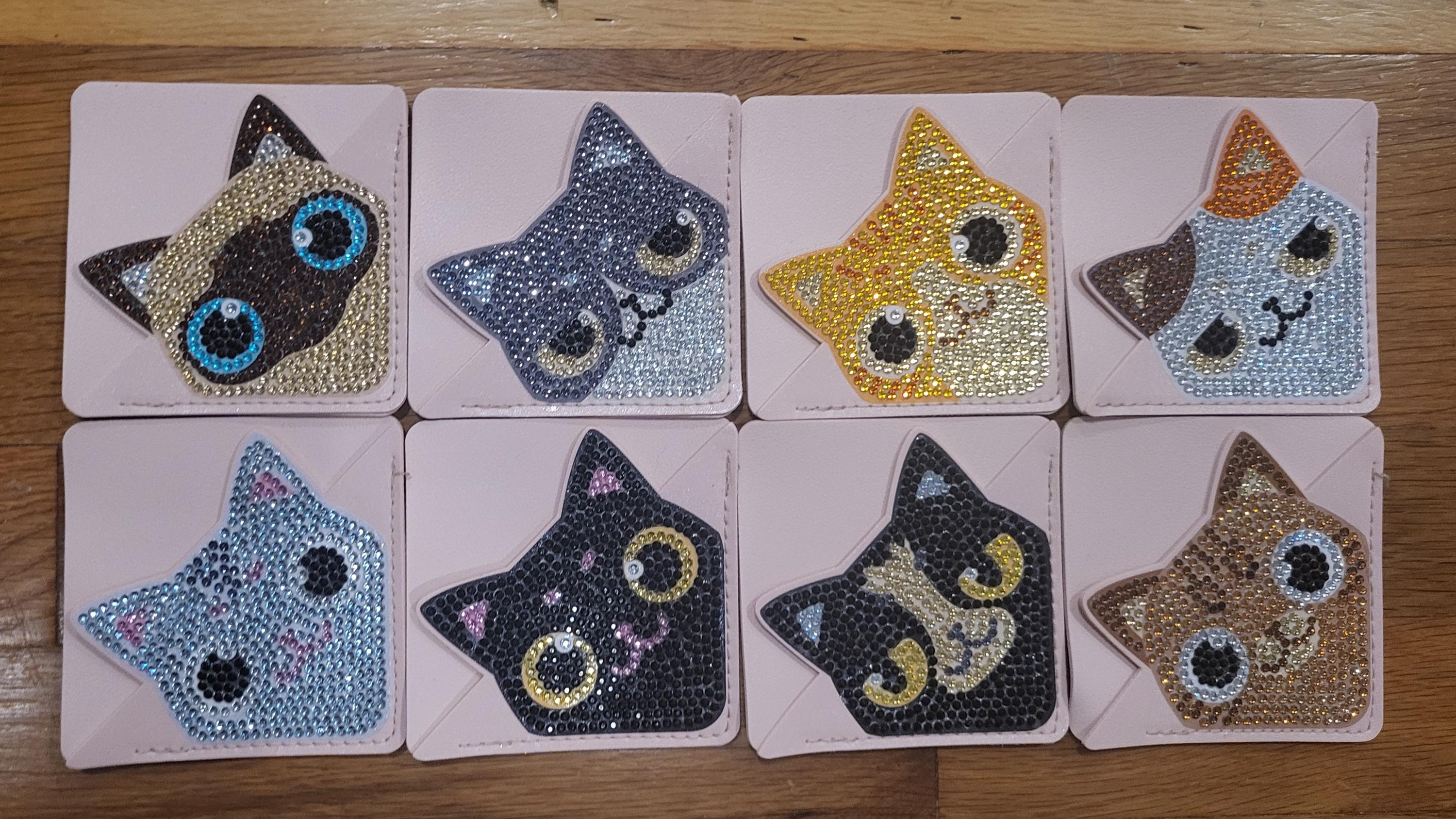 Cat Diamond Painted Bookmark