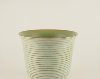 Hamelin Pottery Macetero de flores de cerámica Green Studio Ceramics Alemania