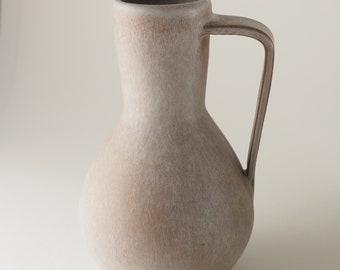 Jarra de cerámica de cerámica Hamelin con esmalte ligero estudio artista cerámico cerámica Alemania mediados de siglo