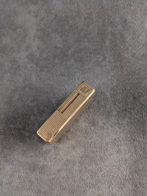 Tobacciana Dupont Lighter Gold Ligne 1 large Engraving JLF S.T Service