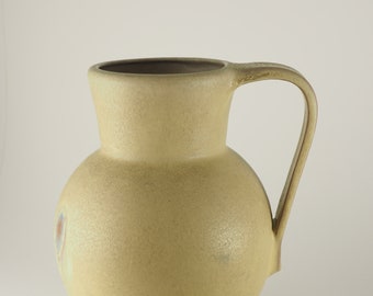 Cerámica Hamelin jarra de cerámica esmalte amarillo estudio artista cerámico cerámica Alemania mediados de siglo