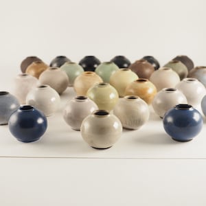 Hameln Pottery Ceramic Vases Ball Vases Glaze Studio Ceramics Germany