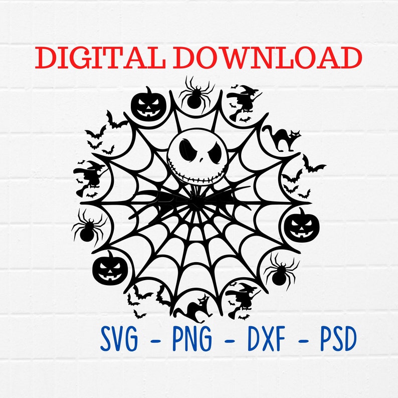 Download Nightmare Before Christmas Mandala spider web halloween ...