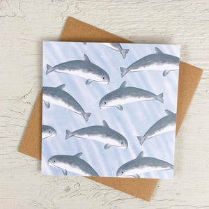 Porpoise Card | Sea Life Card | Marine Life Card | Marine Mammal Card | Nautical Card | Ocean Card | Birthday Card | Thank You Card