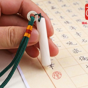 Chinese Kunlun frozen jade Seal, Personal Name Stamp,Custom Chinese Chop Free Chinese Name Translation Seal.