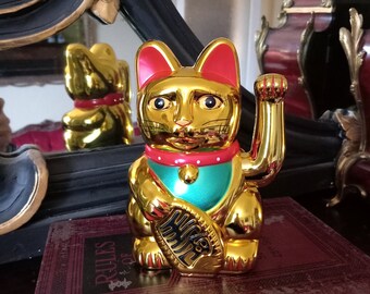 Lucky Money Gold Maneki Waving Cat