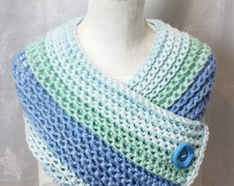 Handmade crochet snood scarf