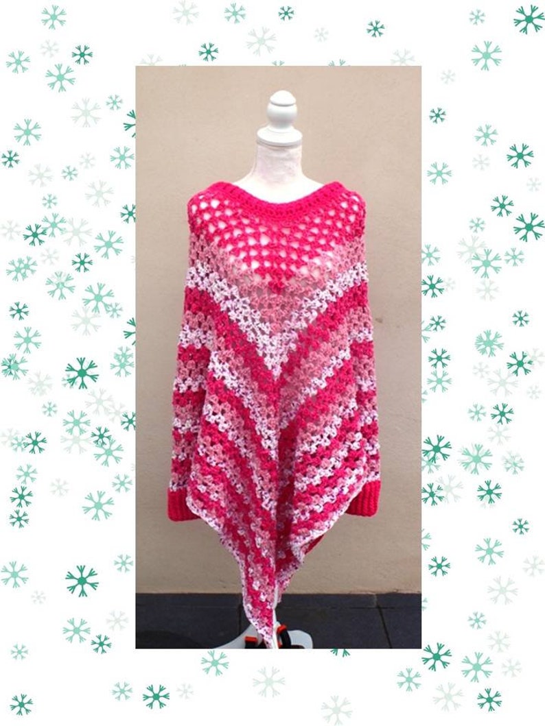 Poncho crochet woman