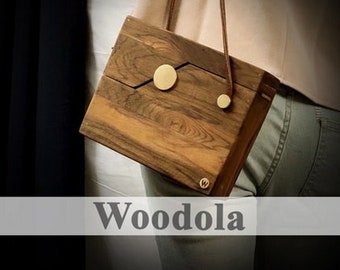 wooden sling bag