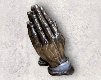 Vintage Praying Hands Statue - Christian Home Decor