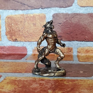 Vintage Werewolf Miniature Statue