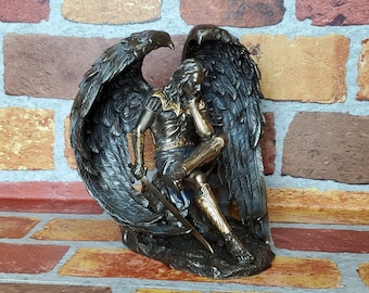 Vintage Lucifer the Fallen Angel Statue