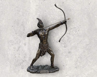 Vintage Ochosi Statue - Orisha of Justice & Hunting