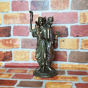 Vintage Hecate Statue - Greek Goddess of Magic Hecate Altar Large Statue