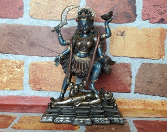 Vintage Kali Statue - Hindu Goddess of Death & Time Kali