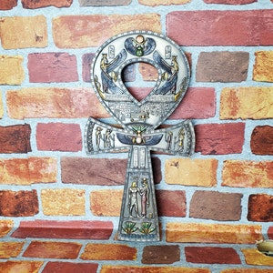 Vintage Ankh Wall Plaque - Ancient Egyptian Key of Life Ankh Wall Hanging